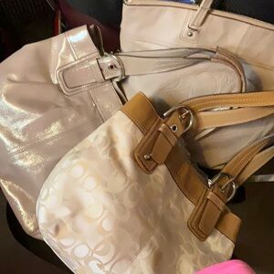 Three Coach bags as shown in live show as is